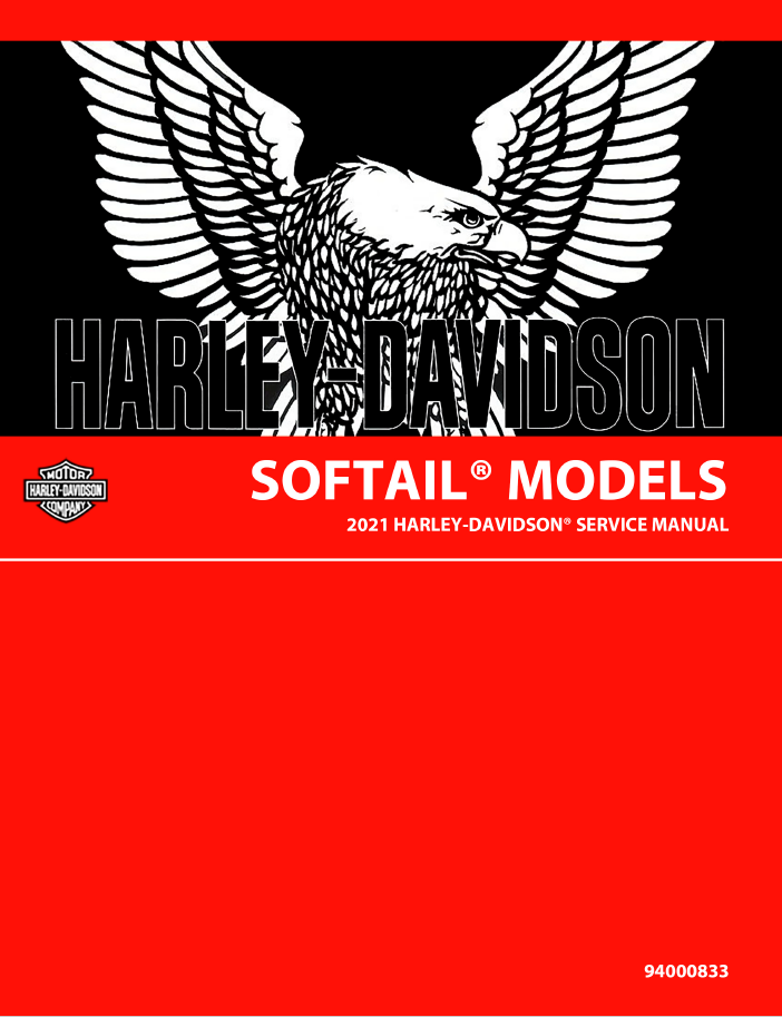 Harley Davidson 2021 Softail Models Service Manual