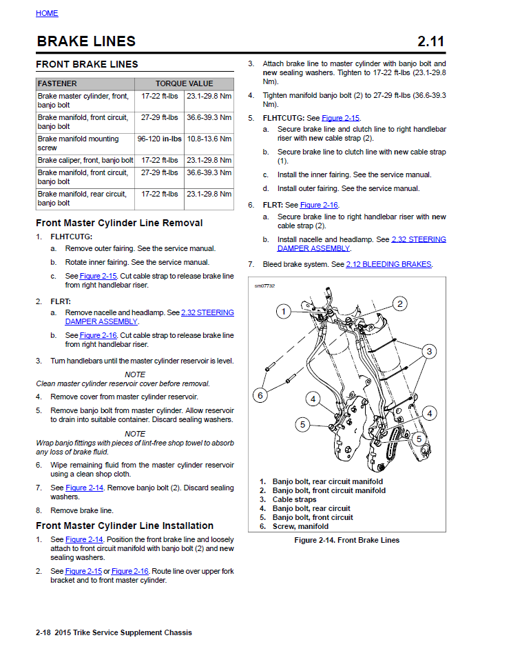 Harley Davidson 2015 Trike Models Service & Electrical Diagnostic Manual