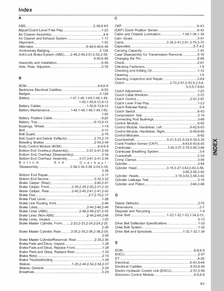 Harley Davidson 2021 Sportster Models Service Manual