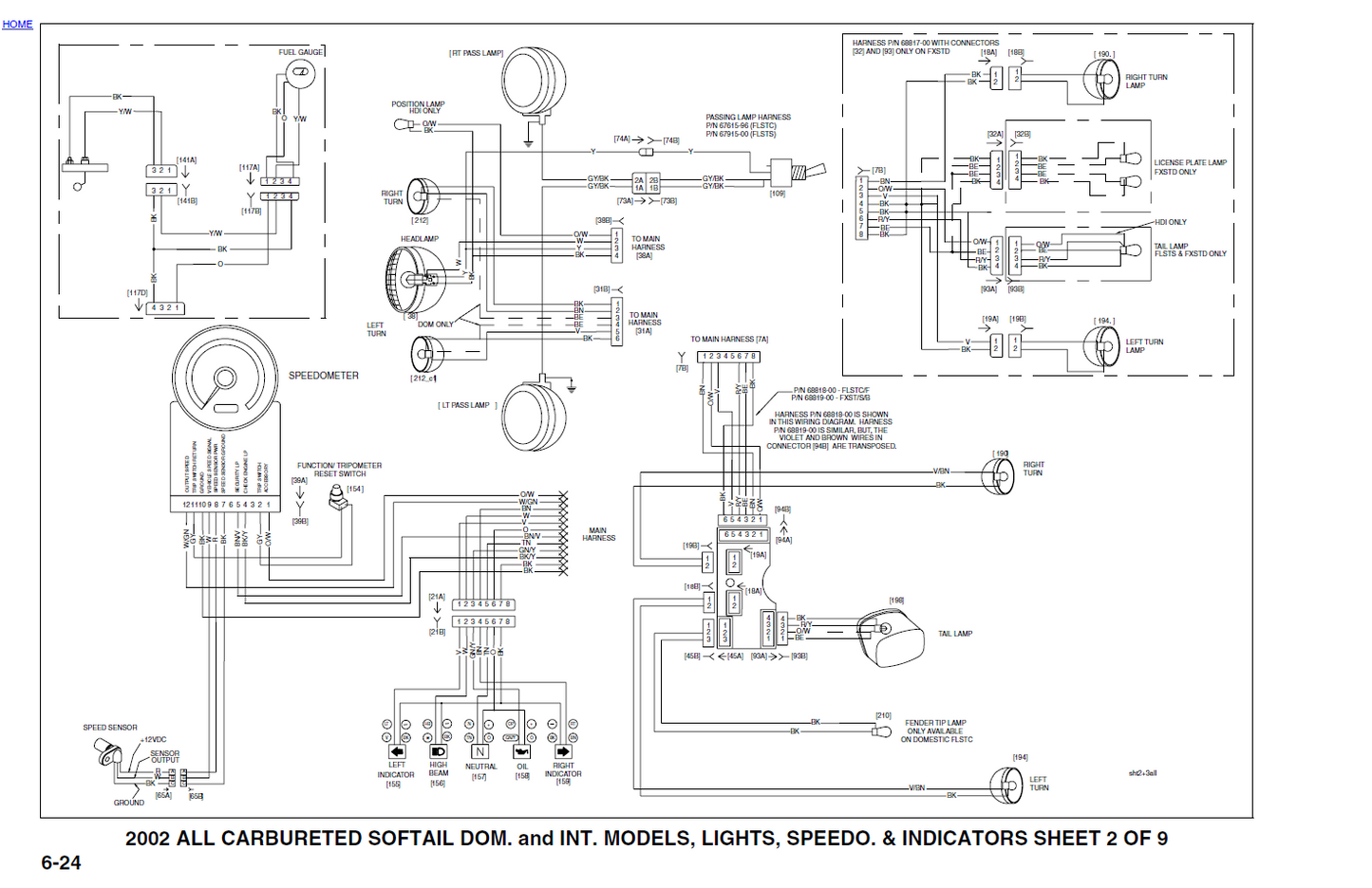 Harley Davidson 2002 Softail Models Service & Electrical Diagnostic Manual