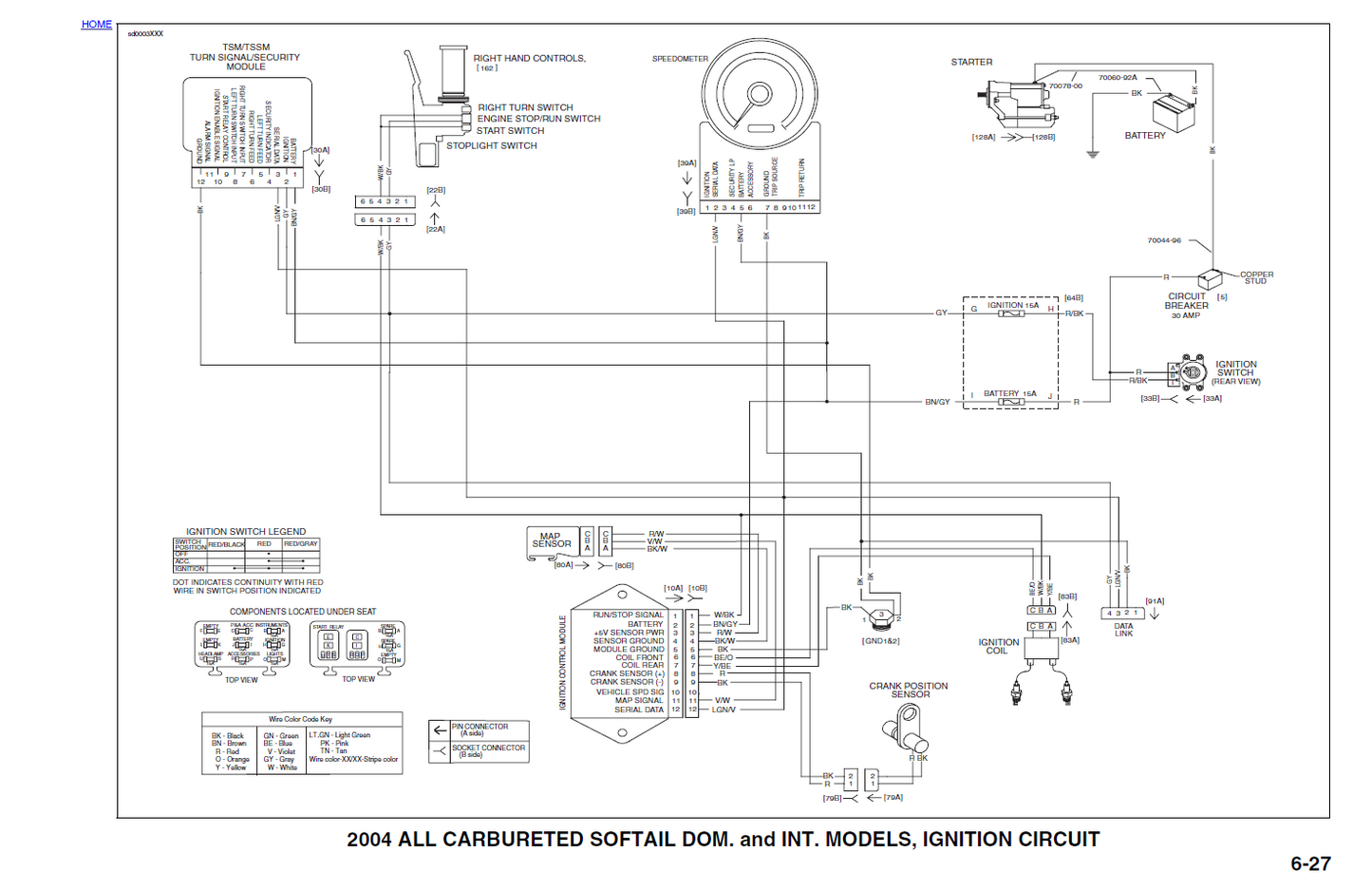 Harley Davidson 2004 Softail Models Service & Electrical Diagnostic Manual