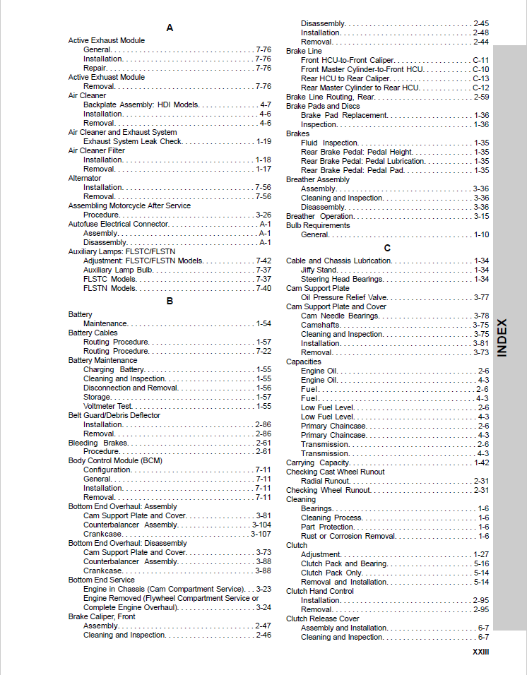 Harley Davidson 2011 Softail Models Service & Electrical Diagnostic Manual