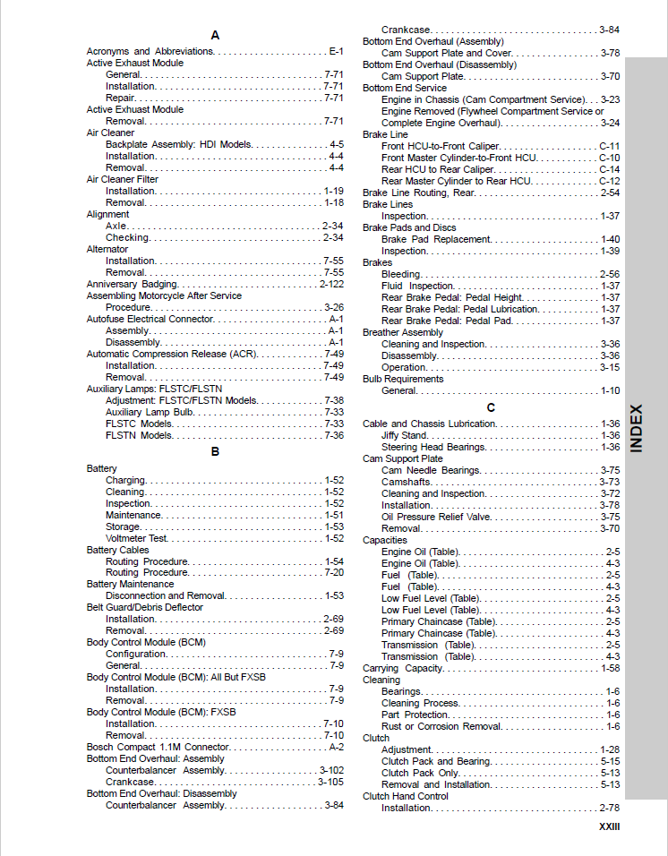 Harley Davidson 2013 Softail Models Service & Electrical Diagnostic Manual