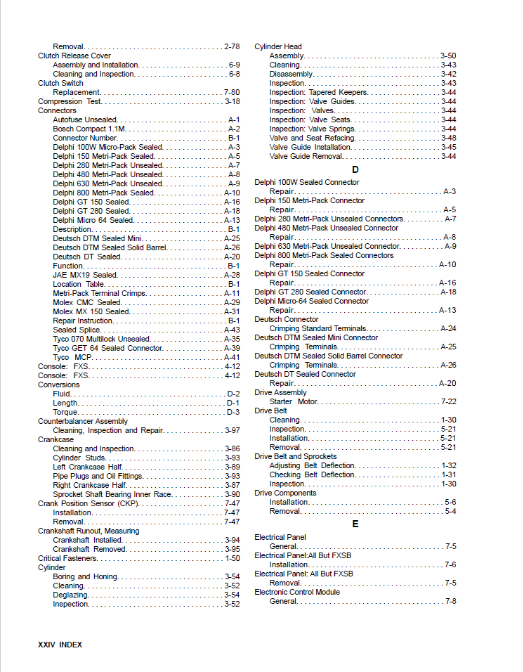 Harley Davidson 2013 Softail Models Service & Electrical Diagnostic Manual