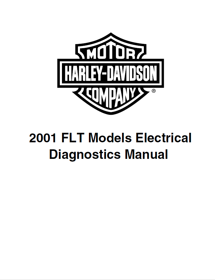 Harley Davidson 2001 Touring Models Service & Electrical Diagnostic Manual