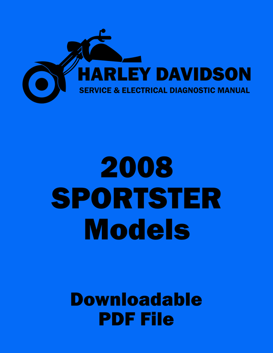 Harley Davidson 2008 Sportster Models Service & Electrical Diagnostic Manual