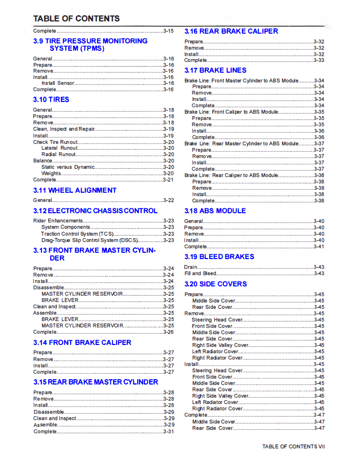 Harley Davidson 2023 Sportster RH1250S Service Manual