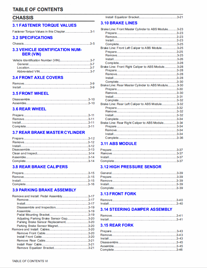 Harley Davidson 2020 Trike Models Service Manual