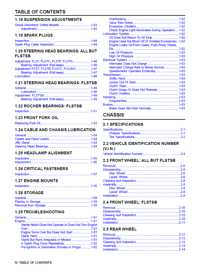 Harley Davidson 2008 Softail Models Service & Electrical Diagnostic Manual