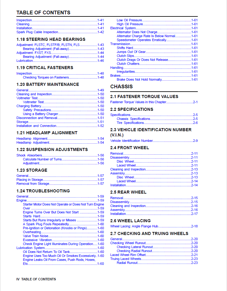 Harley Davidson 2012 Softail Models Service & Electrical Diagnostic Manual