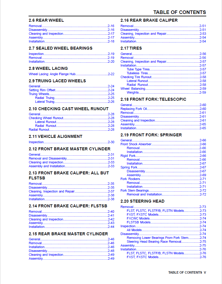 Harley Davidson 2010 Softail Models Service & Electrical Diagnostic Manual