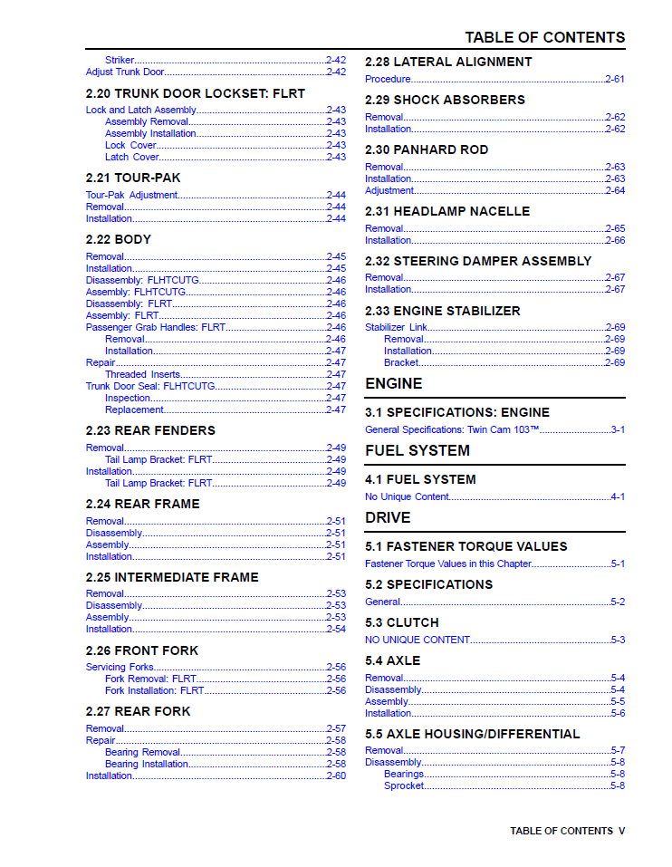 Harley Davidson 2015 Trike Models Service & Electrical Diagnostic Manual