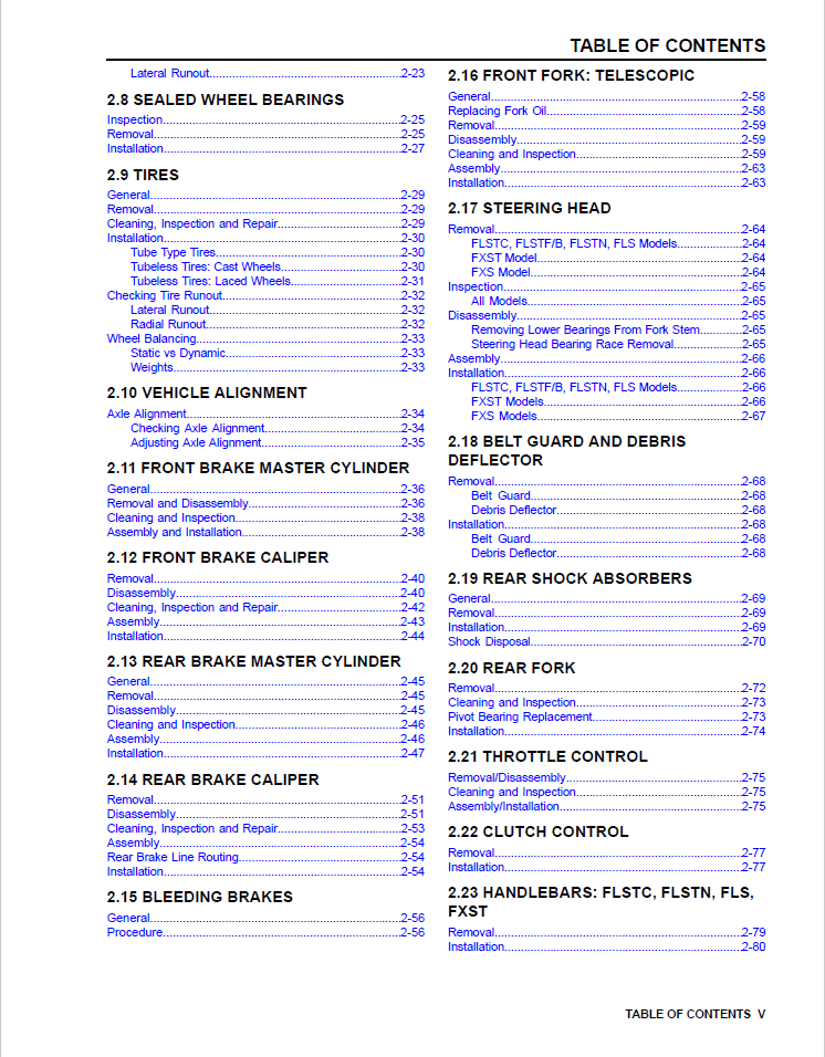 Harley Davidson 2012 Softail Models Service & Electrical Diagnostic Manual