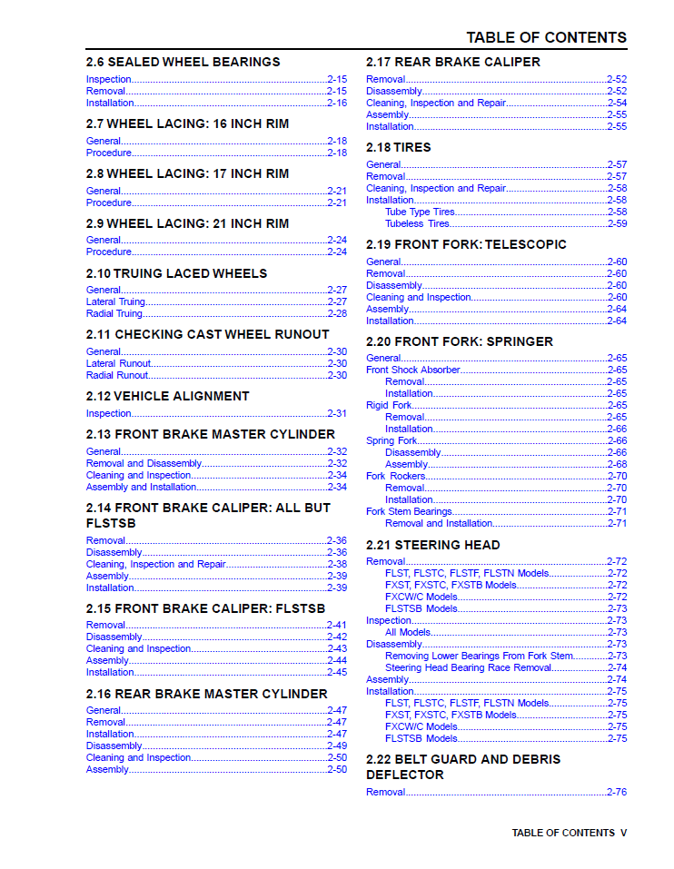 Harley Davidson 2008 Softail Models Service & Electrical Diagnostic Manual