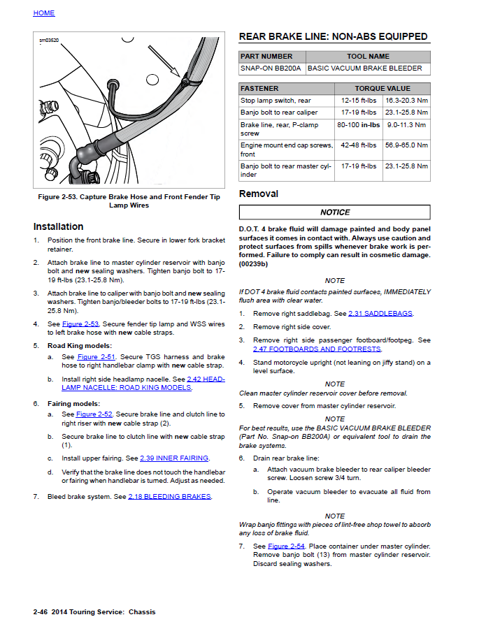 Harley Davidson 2014 Touring Models Service & Electrical Diagnostic Manual