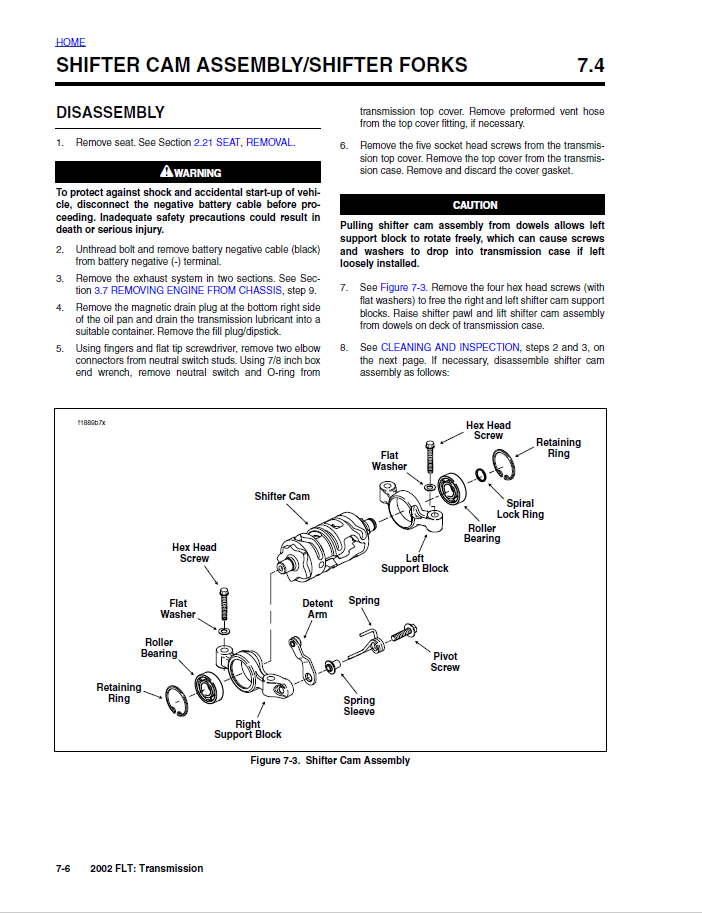 Harley Davidson 2002 Touring Models Service & Electrical Diagnostic Manual