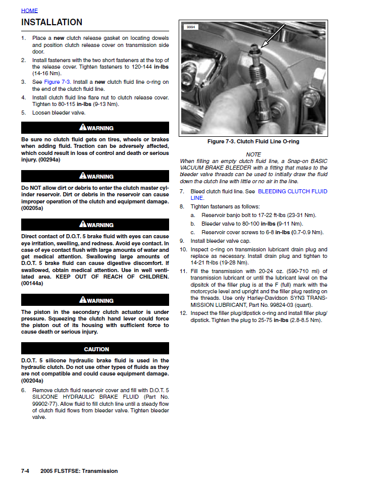 Harley Davidson 2005 Softail Models Service & Electrical Diagnostic Manual