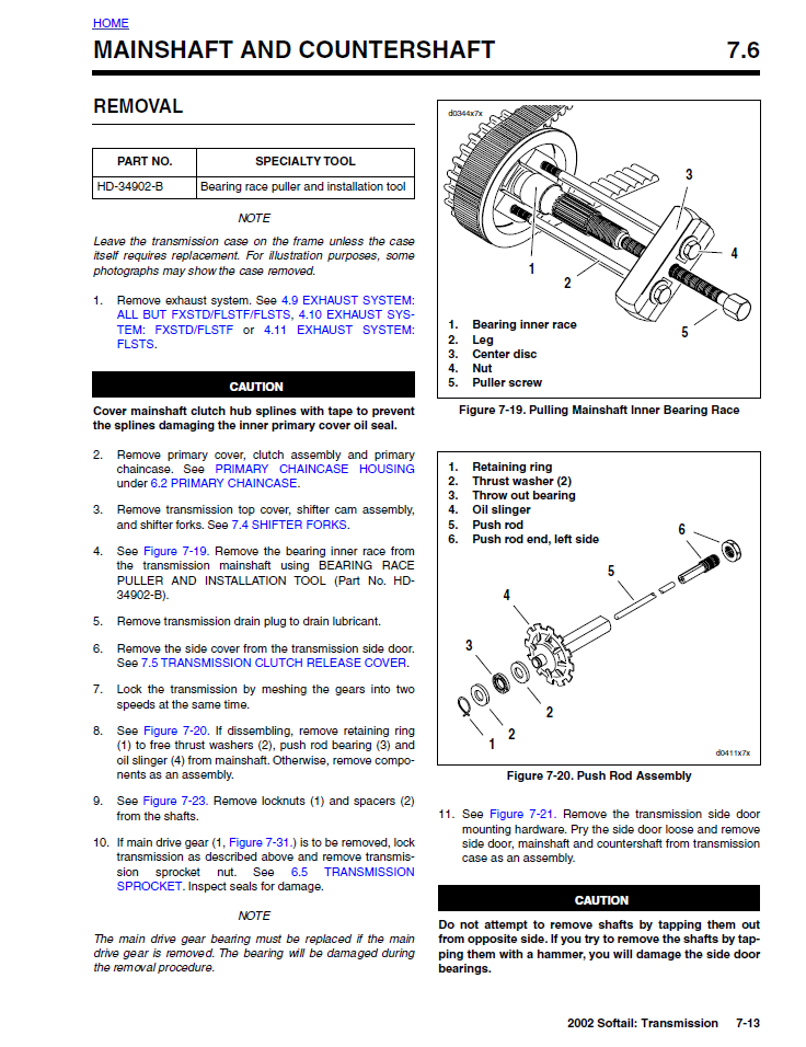 Harley Davidson 2002 Softail Models Service & Electrical Diagnostic Manual