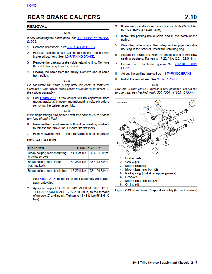 Harley Davidson 2015 Trike Models Service & Electrical Diagnostic Manual