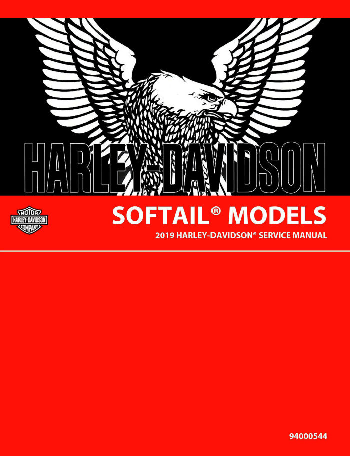 Harley Davidson 2019 Softail Models Service & Electrical Diagnostic Manual