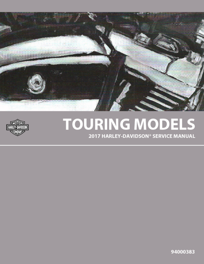 Harley Davidson 2017 Touring Models Service & Electrical Diagnostic Manual