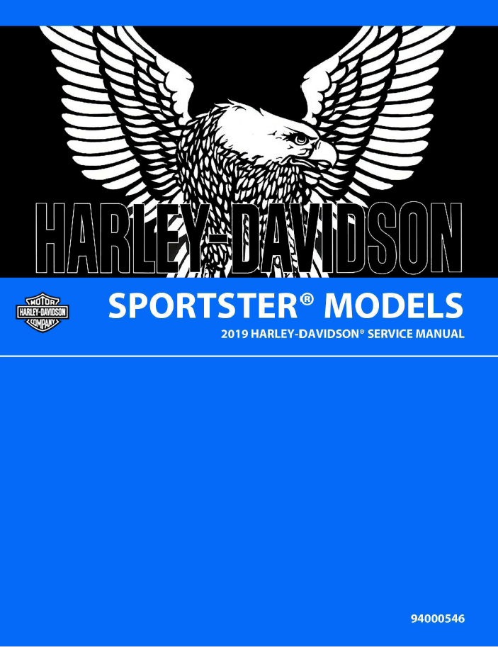 Harley Davidson 2019 Sportster Models Service & Electrical Diagnostic Manual
