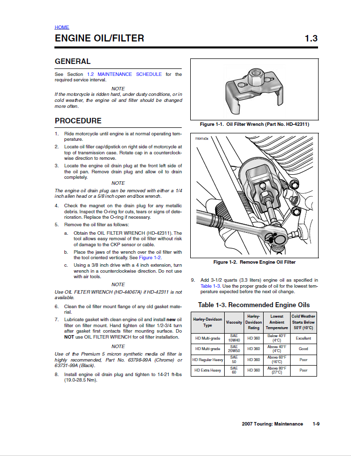 Harley Davidson 2007 Touring Models Service & Electrical Diagnostic Manual