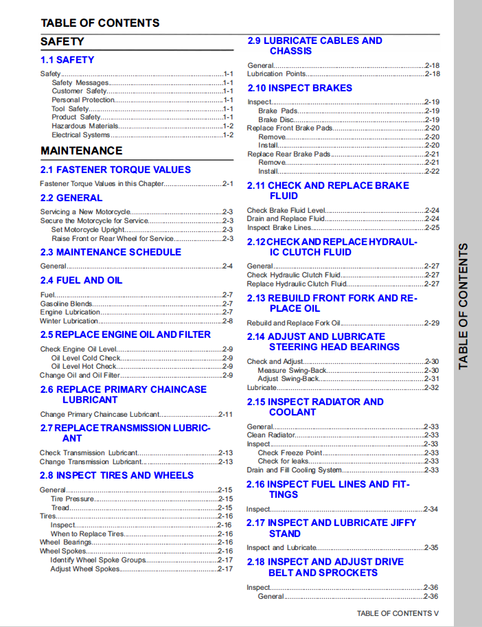 Harley Davidson 2020 Touring Models Service & Electrical Diagnostic Manual