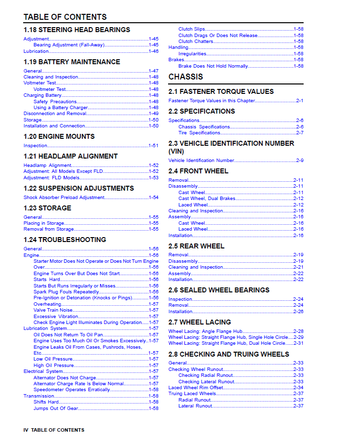 Harley Davidson 2014 Dyna Models Service & Electrical Diagnostic Manual