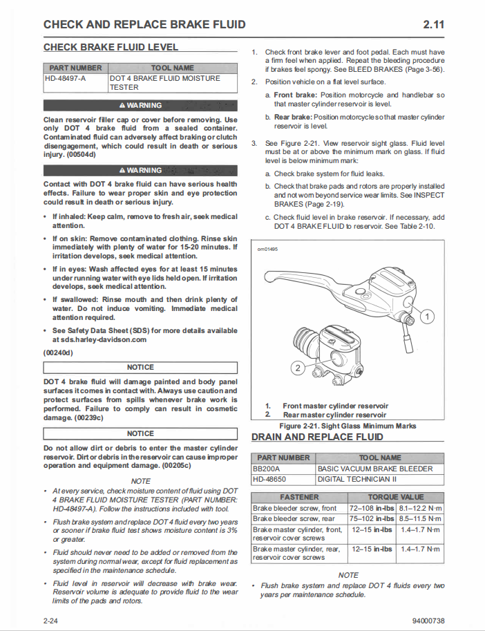 Harley Davidson 2020 Touring Models Service & Electrical Diagnostic Manual