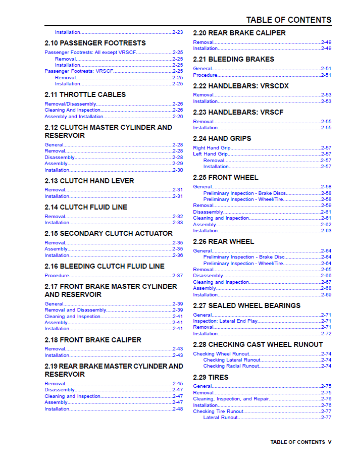 Harley Davidson 2012 V-Rod Models Service & Electrical Diagnostic Harley Davidson 2012 V-Rod Models Service & Electrical Diagnostic