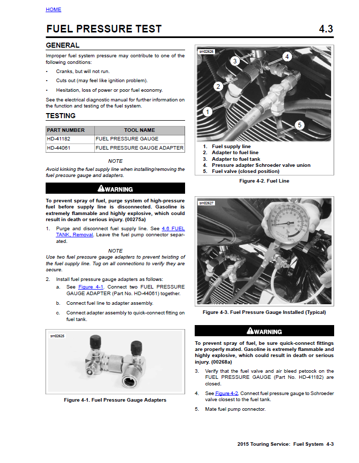 Harley Davidson 2015 Touring Models Service & Electrical Diagnostic Manual