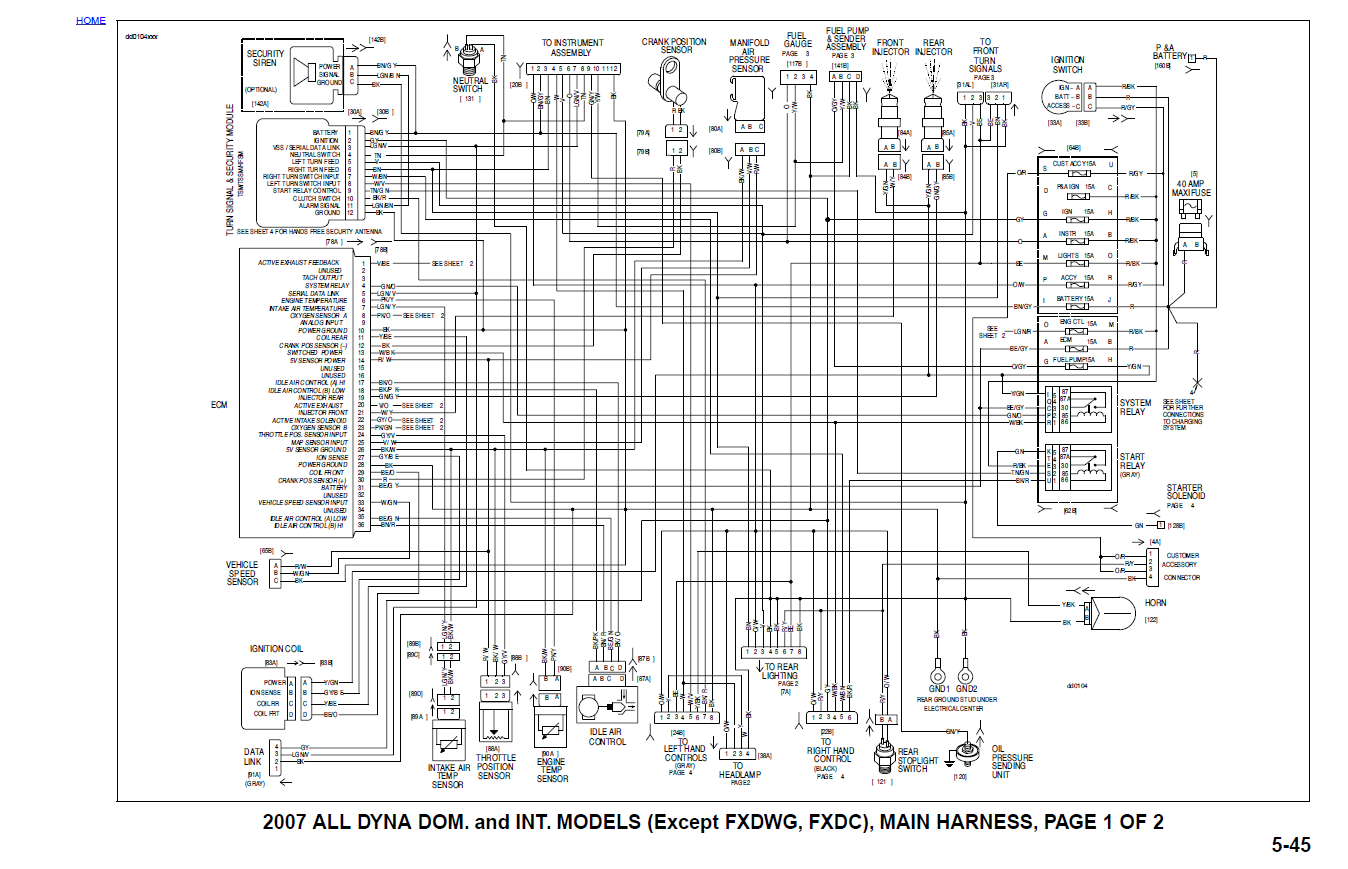 Harley Davidson 2007 Dyna Models Service Manual & Electrical Diagnostic Manual