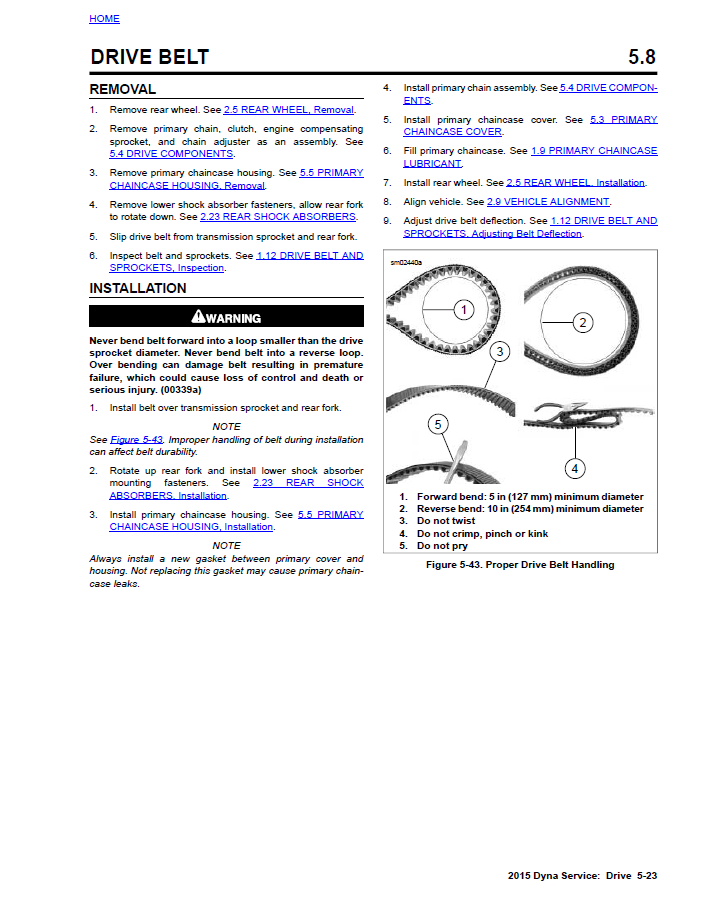 Harley Davidson 2015 Dyna Models Service Manual & Electrical Diagnostic Manual